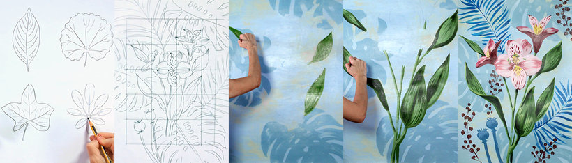 Online cursus - Botanisch schilderen acrylverf (Lucila Dominguez) Domestika