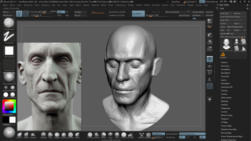 Realistic 3D Portraits with ZBrush and KeyShot | 