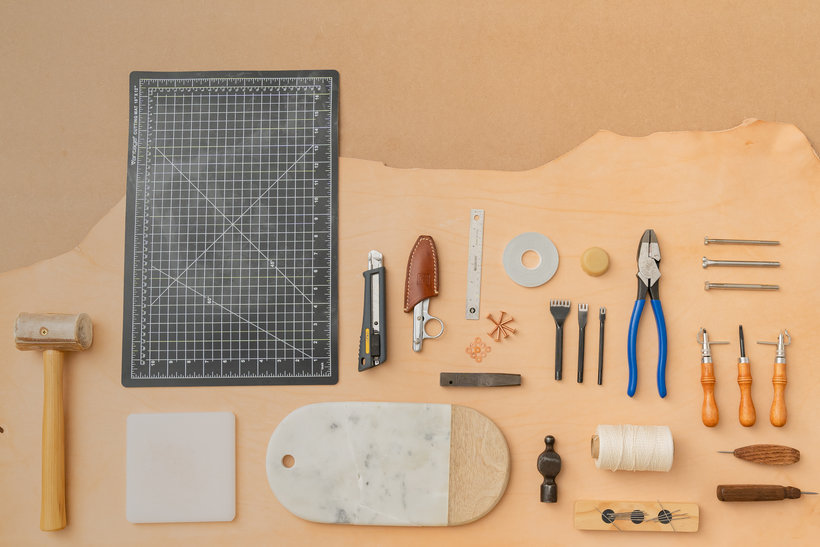 Sewing a Personalized Leather Tool Roll - Make