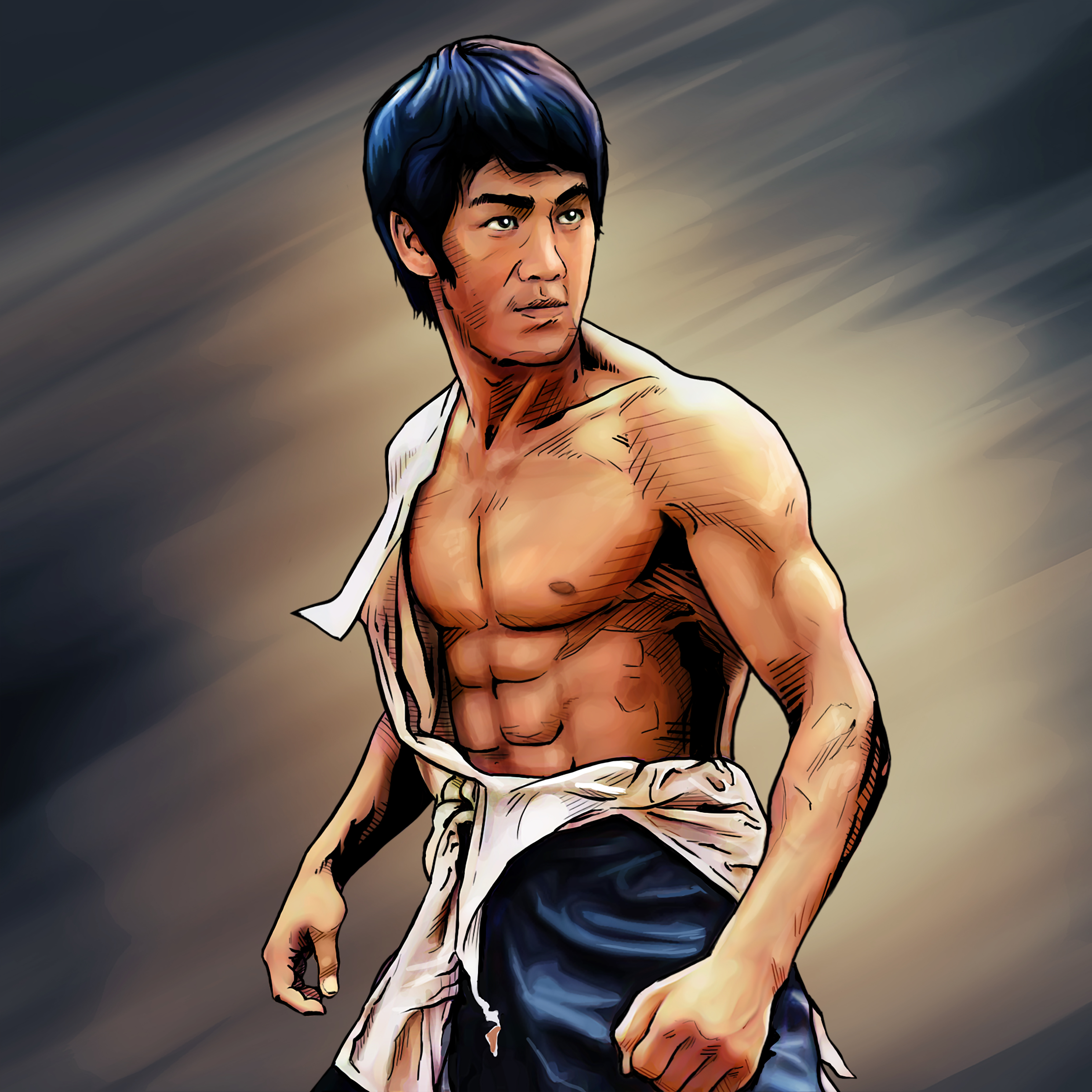 Bruce Lee estilo Cómic | Domestika