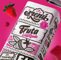 Menú Fruit - Packaging. Un proyecto de Ilustración, Br, ing e Identidad, Packaging y Lettering de Sindy Ethel & Alan Rodríguez (R3DO)  - 08-05-2017