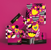 Sephora Limited Edition Packaging. Un proyecto de Diseño, Ilustración, Packaging y Diseño de patrones de Andreea Robescu - 23-06-2017