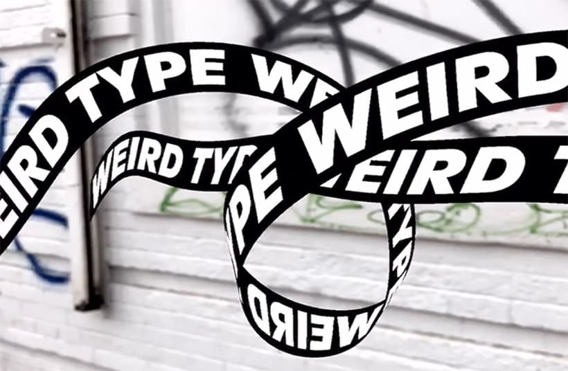 Weird Type, la app que juega con la tipografía en el mundo real 1